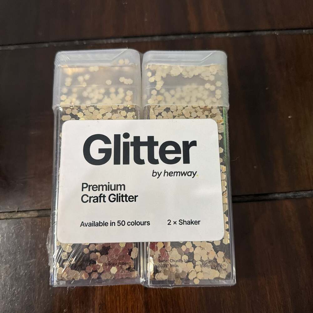Hemway Premium Glitter Shakers - Champagne Gold